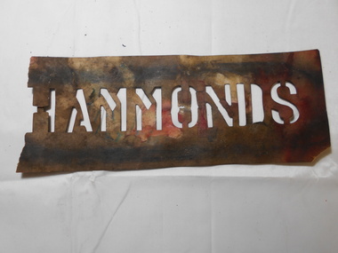Tool - NORM GILLIES COLLECTION: BENDIGO PRESERVING COMPANY STENCIL