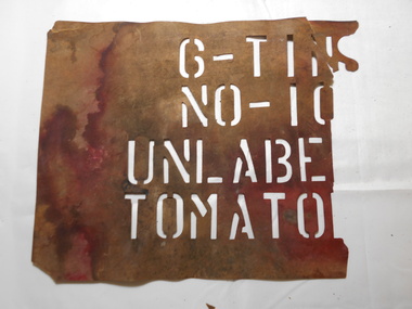Tool - NORM GILLIES COLLECTION: BENDIGO  STENCIL