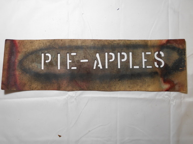 Tool - NORM GILLIES COLLECTION: BENDIGO PRESERVING COMPANY STENCIL