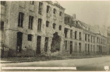 Postcard - ACC LOCK COLLECTION: BAILLEUL - RUE DE LILLE AFTER FIRST GERMAN BOMBARDMENT, POSTCARD, 1914-1918