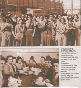 Newspaper - JENNY FOLEY COLLECTION: WOMEN IN THE WORKFORCE