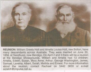 Newspaper - JENNY FOLEY COLLECTION: REUNION