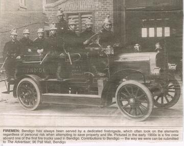 Newspaper - JENNY FOLEY COLLECTIONL FIREMEN