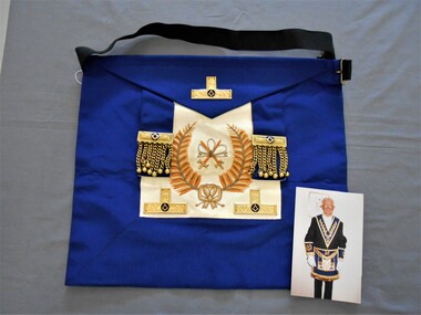 Ceremonial object - JOHN FREDERICK HARPER COLLECTION:LODGE REGALIA - APRON, 1950-1990's