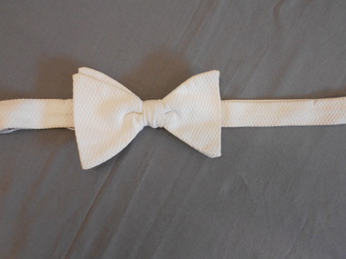 Clothing - JOHN FREDERICK HARPER COLLECTION: LODGE REGALIA- WHITE BOW TIE, 1950-1990's