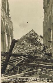 Postcard - ACC LOCK COLLECTION: ARMENTIERES AFTER GERMAN OFFENSIVE INTERIOR OF CATHEDRAL, POSTCARD, 1914-1918