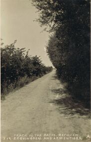 Postcard - ACC LOCK COLLECTION: TRACK TO THE BATHS BETWEEN ERQUINGHEM AND ARMENTIERES, POSTCARD, 1914-1918