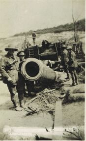 Postcard - ACC LOCK COLLECTION: GERMAN GUN CAPTURED BY AUSTRALIANS, POSTCARD, 1914-1918