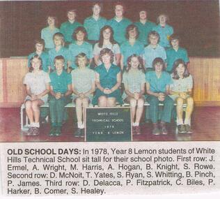 Newspaper - JENNY FOLEY COLLECTION: OLD SCHOOL DAYS