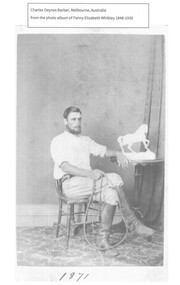 Photograph - MAGGIE BARBER COLLECTION: PHOTO-COPY OF A PHOTOGRAPH, 1871