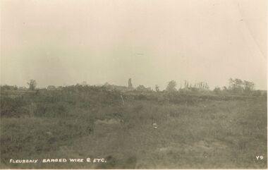 Postcard - ACC LOCK COLLECTION: FLEUBAIX, BARBED WIRE & ETC. POSTCARD, 1914-1918