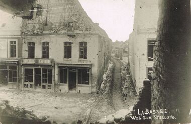 Postcard - ACC LOCK COLLECTION: LA BASSEE WEG SUR STELLUG, POSTCARD, 1914-1918