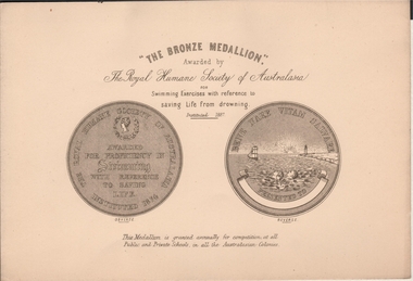 Document - ROYAL HUMANE SOCIETY OF AUSTRALIA: BRONZE MEDALLION