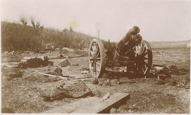 Postcard - ACC LOCK COLLECTION: SEPIA PHOTO OF A GUN, POSTCARD, 1914-1918