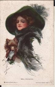 Postcard - POSTCARD ADDRESSED TO MISS G. CHRISTIE, BULL STREET, BENDIGO
