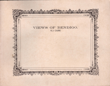 Book - VIEWS OF BENDIGO: N.J.CAIRE