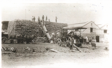 Photograph - JOAN LEVERSHA COLLECTION: WHEAT STACK AT SHELBOURNE