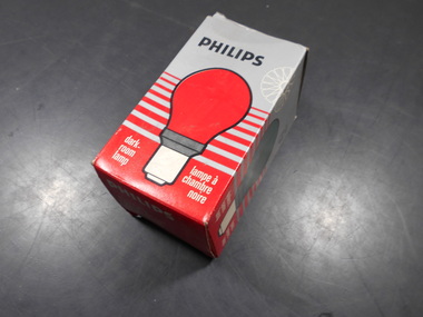 Mixed media - DONEY COLLECTION: PHILLLIPS RED DARK ROOM GLOBE