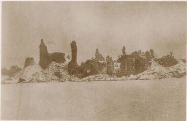 Postcard - ACC LOCK COLLECTION: SEPIA PHOTO OF RUINED BUILDINGS,POSTCARD, 1914-1918