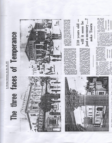 Newspaper - TEMPERANCE HALL BENDIGO