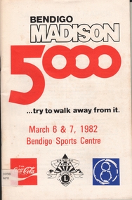 Book - BENDIGO MADISON 5000 MARCH 6-7, 1982