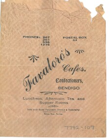 Ephemera - RANDALL COLLECTION: PAPER BAG ADVERTISING, 1950's
