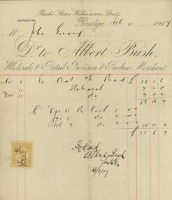 Document - GUINEY COLLECTION: INVOICE, 12 Feb 1917