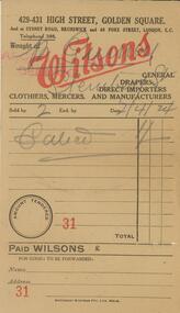 Document - GUINEY COLLECTION:  INVOICE, 2.4.1924