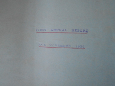 Document - HANRO COLLECTION: FINANCIAL RECORDS 1926-1933