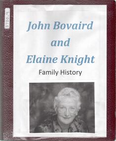 Document - ERROL BOVAIRD COLLECTION: FOLDER OF FAMILY DOCUMENTS