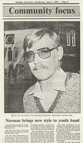 Document - BENDIGO SYMPHONIC YOUTH BAND COLLECTION: NOTES AND NEWSLETTERS, 1985-1988