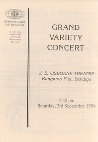 Document - SANDHURST DRUMMERS COLLECTION: PROGRAMS, 1991-1994