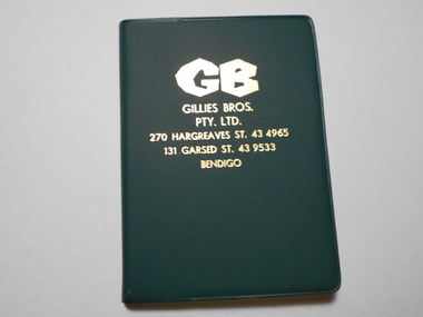 Book - NORM GILLIES COLLECTION: COMPANY PROMOTIONAL POCKET DIARY