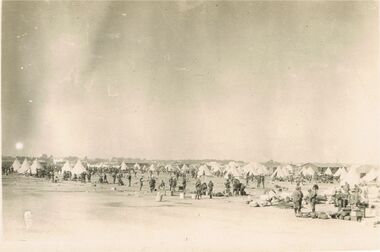 Postcard - ACC LOCK COLLECTION: B&W PHOTO OF AN ARMY CAMP. ZEITOUN, EGYPT, POSTCARD, 1914-1918