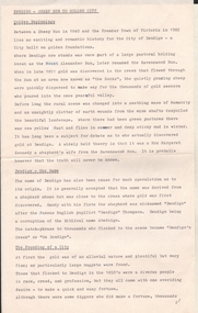 Document - BENDIGO - SHEEP RUN TO GOLDEN CITY