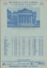 Document - MASONIC CALENDAR