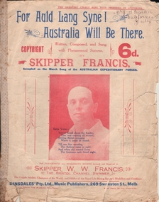Document - MUSIC SHEET 'FOR AULD LANG SYNE'