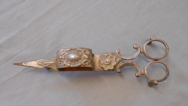 Domestic Object - MAGGIE BARBER COLLECTION: SILVER CANDLE-SNUFFER, Mid 1880-1900's