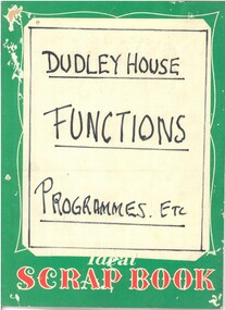 Book - DUDLEY HOUSE COLLECTION: SCRAPBOOK, 1974-1977