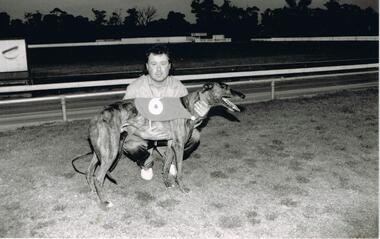 Photograph - BLACK AND WHITE PHOTOGRAPH OF GREYHOUND