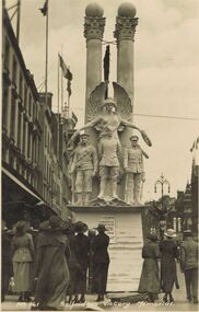 Postcard - ACC LOCK COLLECTION: B&W PHOTO NO.161, SELFRIDGES VICTORY MEMORIAL, POSTCARD X 2, 1914-1918