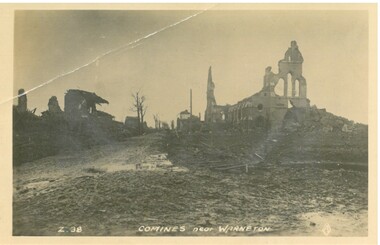 Postcard - ACC LOCK COLLECTION: B&W PHOTO Z38 COMINES NEAR WARNETON, POSTCARD, 1914-1918