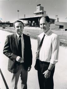 Photograph - BLACK AND WHITE PHOTOGRAPH OF TWO MEN