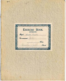 Document - MERLE BUSH COLLECTION: EXERCISE BOOK (DOMESTIC ARTS), 1915