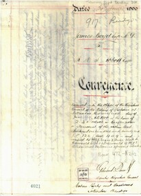 Document - CONVEYANCE DOCUMENTS FOR R. H. S. ABBOTT