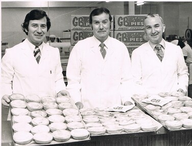 Photograph - NORM GILLIES COLLECTION: PHOTOGRAPH NORM ALAN AND LES GILLIES IN PIE SHOP