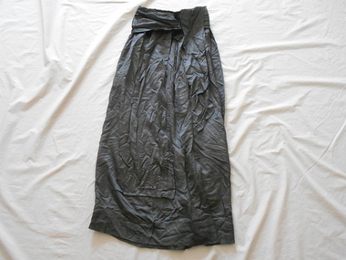 Clothing - MAGGIE BARBER COLLECTION: BLACK SILK SKIRT WITH BEADED TRIM, 1880-1890's