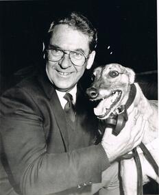 Photograph - BLACK AND WHITE PHOTOGRAPH OF GREYHOUND