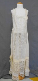 Clothing - MAGGIE BARBER COLLECTION: FINE LINEN PETTICOAT- LACE TRIMMED