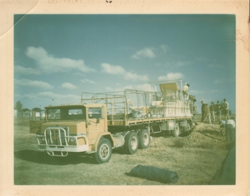 Photograph - SANDHURST BOYS CENTRE COLLECTION: LOADING THE TRUCK FOR MOOMBA